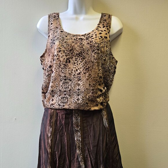 Forest Fairy Grunge Y2K Lace Animal Print Sleeveless Top  Boho-Chic Design Light - Picture 3 of 10